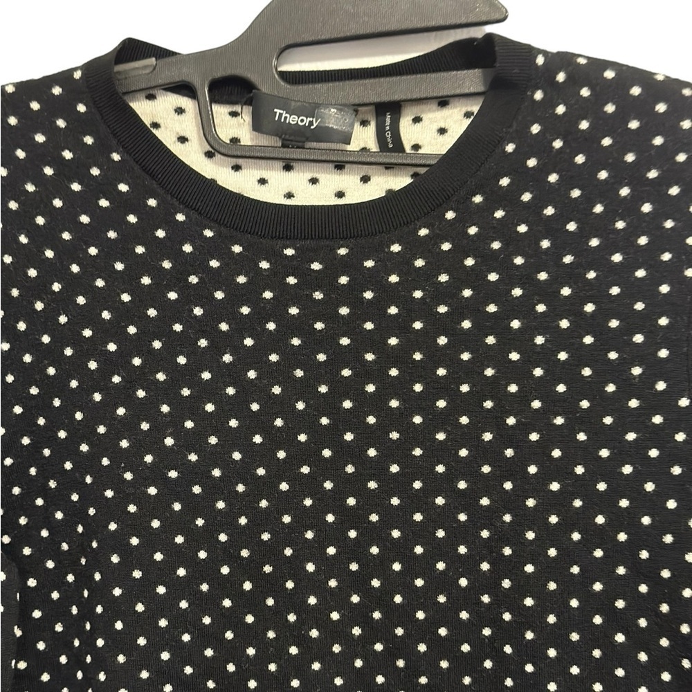 Theory Polka Dot Women’s Sweater Tag Size M - Picture 6 of 11
